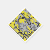 Serviette En Papier Camouflage jaune et gris, Militaire, Armée (Coin)