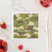 Serviette En Papier Camouflage militaire (En situation)