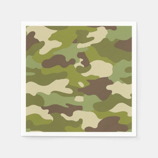 Serviette En Papier Camouflage militaire (Devant)