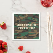 Serviette En Papier Camouflage militaire Brown vert (En situation)