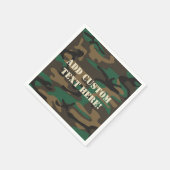 Serviette En Papier Camouflage militaire Brown vert (Coin)