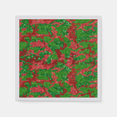 Serviette En Papier Camouflage Parties scintillant Haus De Camo Xmas (Devant)