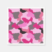 Serviette En Papier Camouflage rose (Devant)