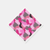 Serviette En Papier Camouflage rose (Coin)