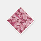 Serviette En Papier Camouflage rose (Coin)