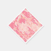 Serviette En Papier Camouflage rose, Armée (Coin)