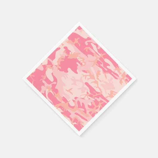 Serviette En Papier Camouflage rose, Armée (Coin)
