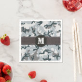 Serviette En Papier Camouflage urbain (En situation)