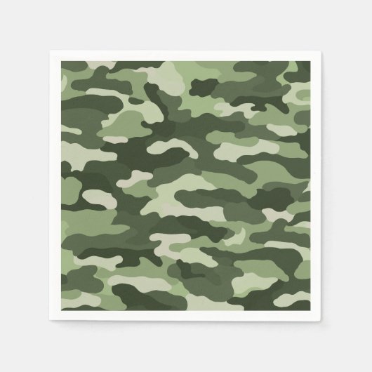 Serviette En Papier Camouflage vert (Devant)