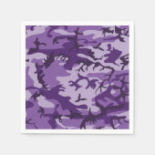 Serviette En Papier Camouflage Violet, Militaire, Armée (Devant)
