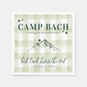 Serviette En Papier CAMP BACH-Dernier trail to Veil Cocktail Napkins (Devant)