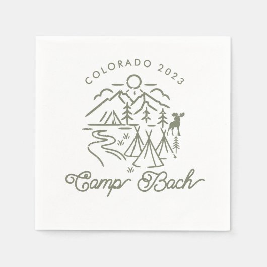 Serviette En Papier Camp Bachelorette Cocktail Napkins (Devant)