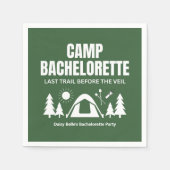 Serviette En Papier Camp Bachelorette Green Paper Napkin (Devant)