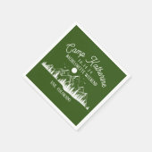 Serviette En Papier Camp Bachelorette Mountain Glamping Week-end (Coin)