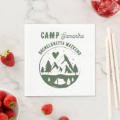 Serviette En Papier Camp Bachelorette Party Camping Bach Weekend (En situation)