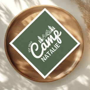 Serviette En Papier Camp Bachelorette Party personnalisé