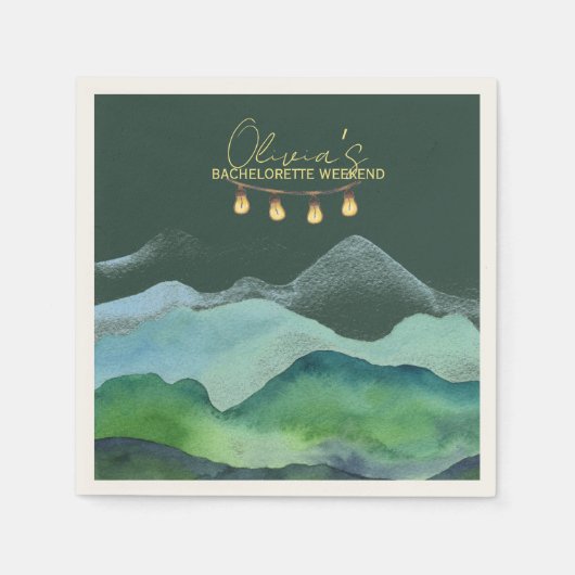 Serviette En Papier Camp Bachelorette week-end (Devant)