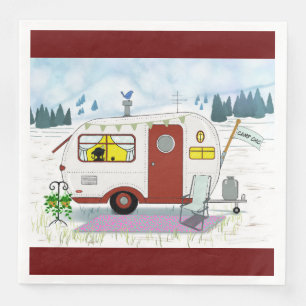 Serviette En Papier Camp Chic Papier Napkin