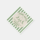 Serviette En Papier Camp moderne Bachelorette (Coin)