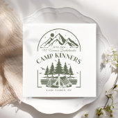 Serviette En Papier Camp personnalisé Bachelorette Mountain