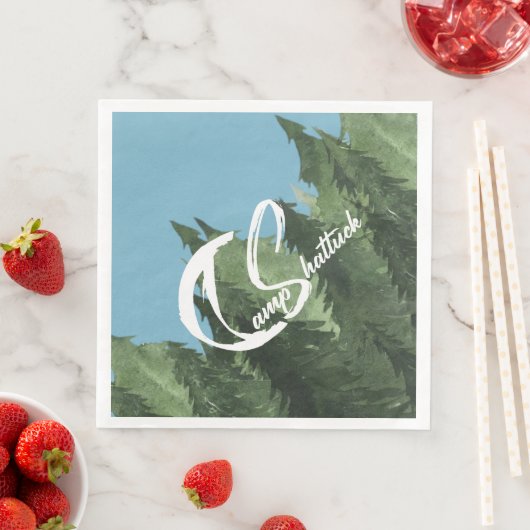 Serviette En Papier Camp Shattuck - Papier Napkins (En situation)