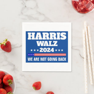 Serviette En Papier Campagne Harris Walz 2024
