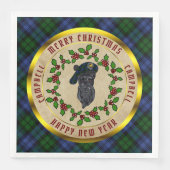 Serviette En Papier Campbell Scottie Dog Christmas Paper Dinner Napkin (Devant)