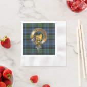 Serviette En Papier Campbell Tartan & Badge (En situation)
