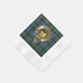 Serviette En Papier Campbell Tartan & Badge (Coin)
