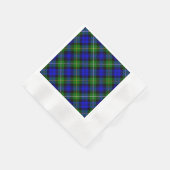 Serviette En Papier Campbell tartan bleu vert plaid (Coin)
