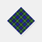 Serviette En Papier Campbell tartan bleu vert plaid (Coin)
