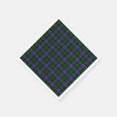 Serviette En Papier Campbell Tartan Green Plaid (Coin)