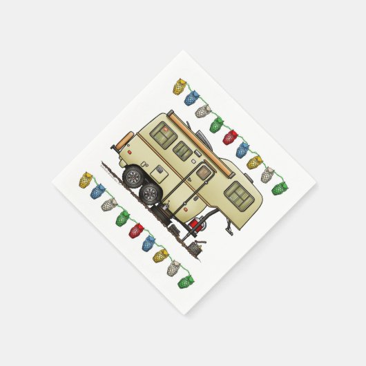 Serviette En Papier Camper 5e roue Scamp Camper RV heureux camper (Coin)