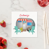 Serviette En Papier Camper Caravane Teardrop Thunder_Cove (En situation)