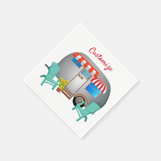 Serviette En Papier Camper Caravane Teardrop Thunder_Cove (Coin)