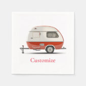 Serviette En Papier Camper Teardrop Classic Retro Thunder_Cove (Devant)