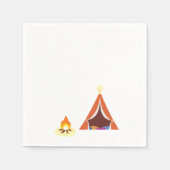 Serviette En Papier Camping à thème Anniversaire serviettes (Devant)