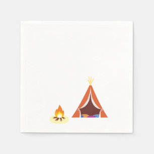 Serviette En Papier Camping à thème Anniversaire serviettes