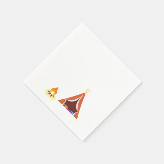 Serviette En Papier Camping à thème Anniversaire serviettes (Coin)