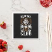 Serviette En Papier Camping Bonfire Drinking Club Campfire Drunk Alcoh (En situation)