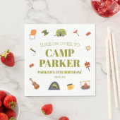 Serviette En Papier Camping Camper Fête d'anniversaire (En situation)