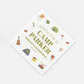 Serviette En Papier Camping Camper Fête d'anniversaire (Coin)