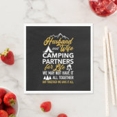 Serviette En Papier Camping Mari Et Femme Partenaire À Vie (En situation)