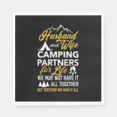 Serviette En Papier Camping Mari Et Femme Partenaire À Vie (Devant)