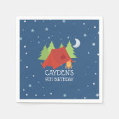 Serviette En Papier Camping serviettes de fête d'anniversaire (Devant)