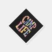 Serviette En Papier Camping Summer Girls Camp Life Cravate-Die Retro (Coin)