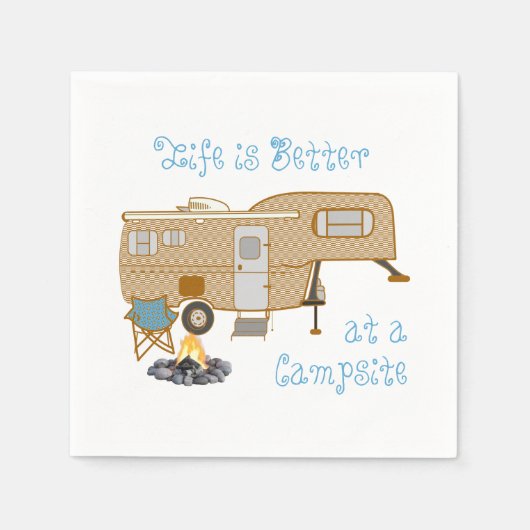 Serviette En Papier Camping Vie dire 5e roue RV Camper (Devant)