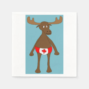 Serviette En Papier Canadien, hein ? Orignaux