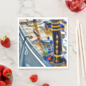 SERVIETTE EN PAPIER CANAL NARROWBOAT (En situation)