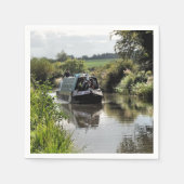 SERVIETTE EN PAPIER CANAL NARROWBOAT (Devant)